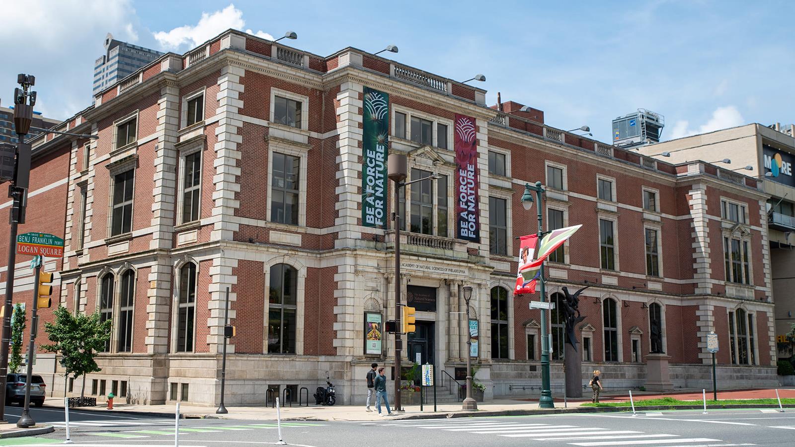 The Academy of Natural Sciences building.