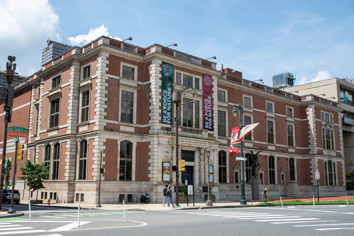 The Academy of Natural Sciences building.