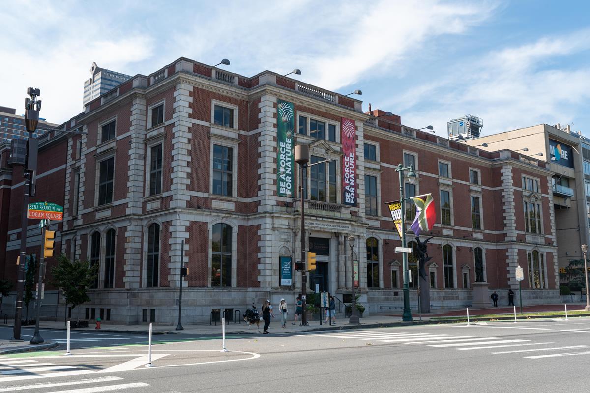 The Academy of Natural Sciences building.
