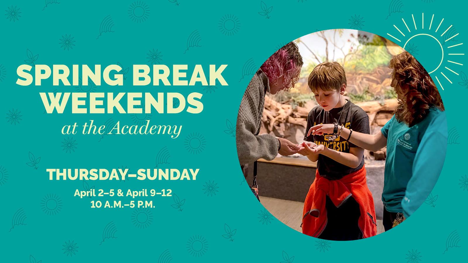 Spring break weekends at the academy.