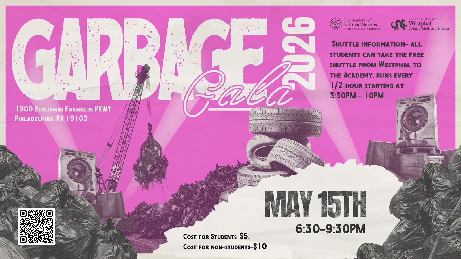 Garbage Gala, May 15 2026, 6:30 p.m. - 9:30 p.m.