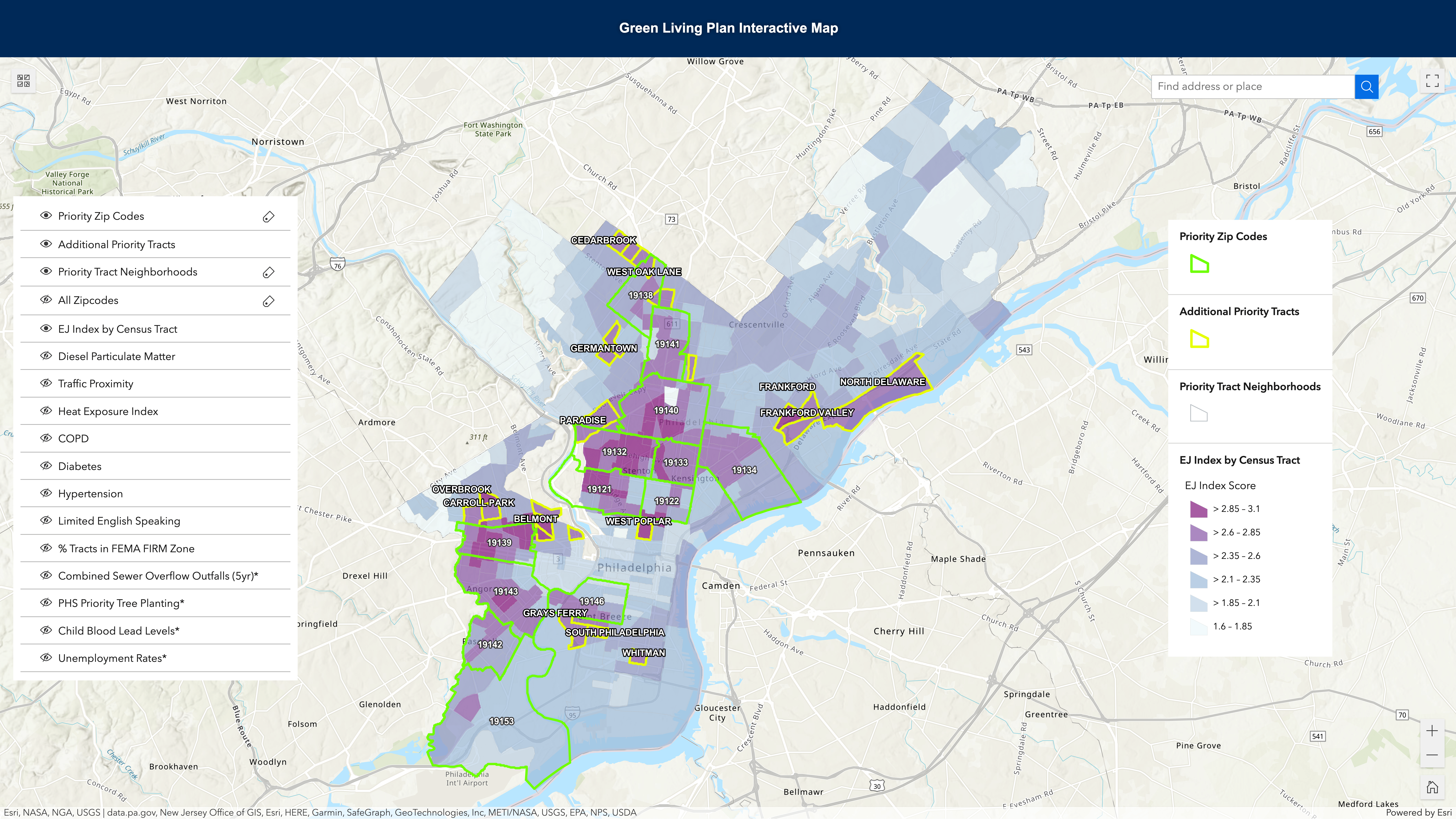 digital map of philadelphia
