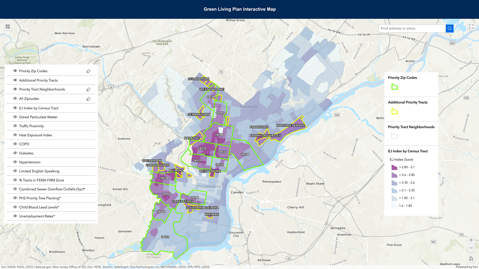 digital map of philadelphia