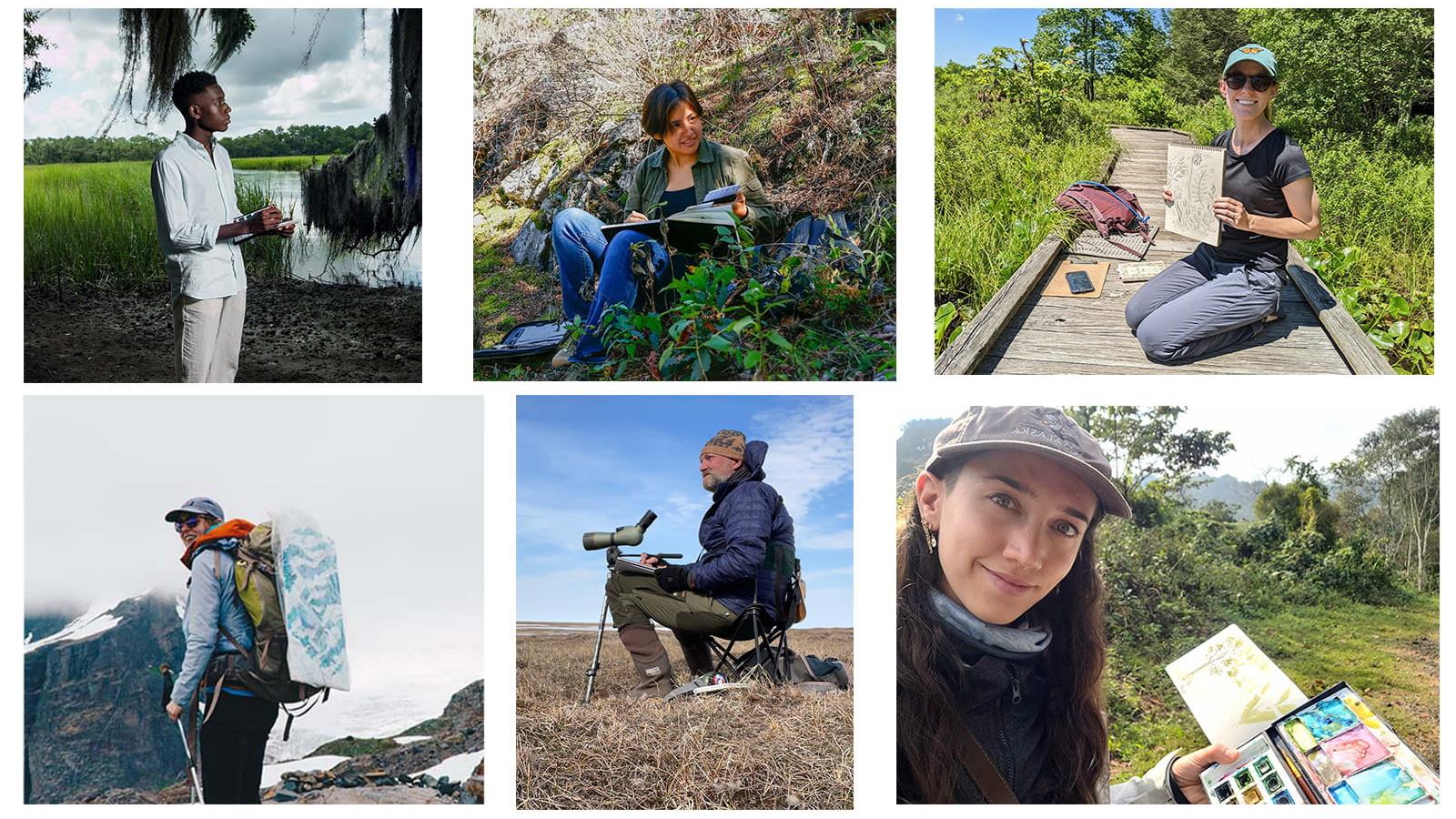 Six of the previous recipients of the Eckelberry endowment.