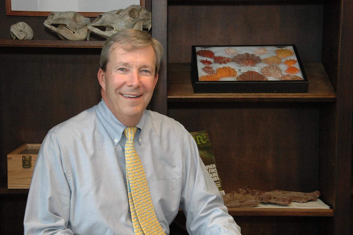 The president and CEO of The Academy of Natural Sciences, George Gephart.