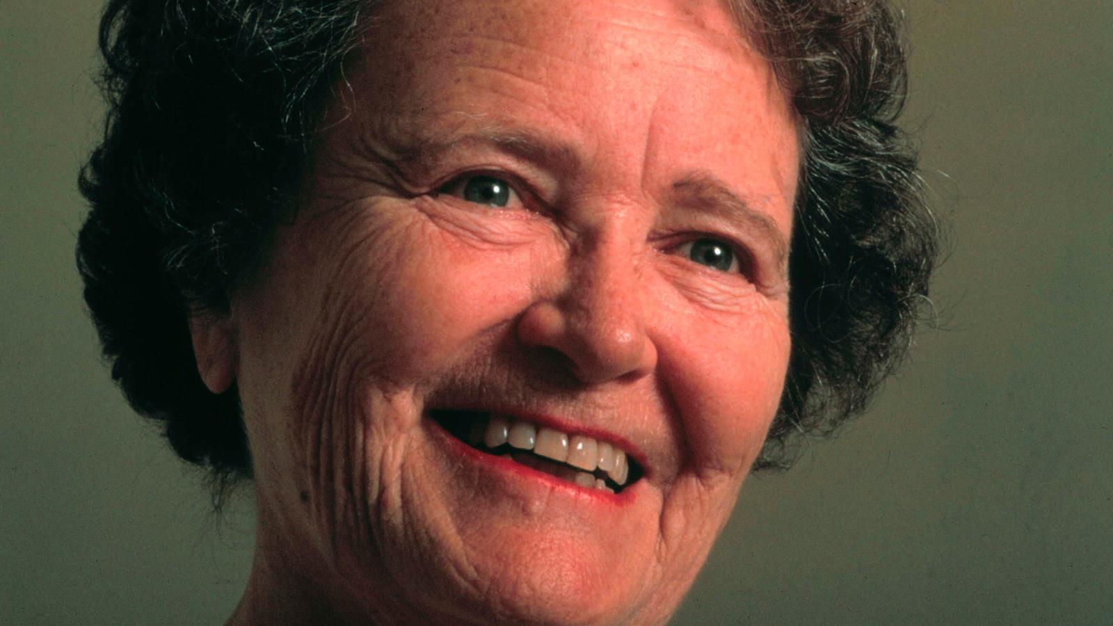 A close up of famous academy scientist, Ruth Patrick.