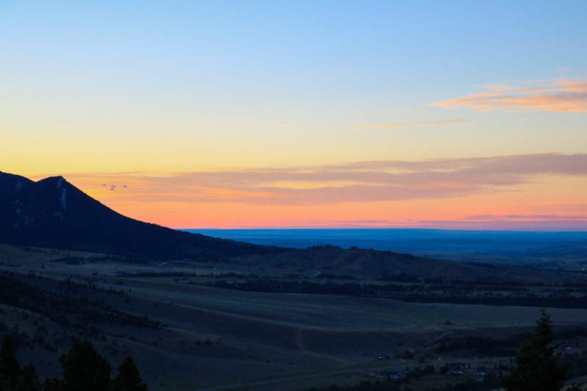 Sunset from the lodge