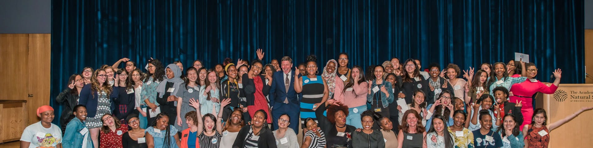 WINS students on stage