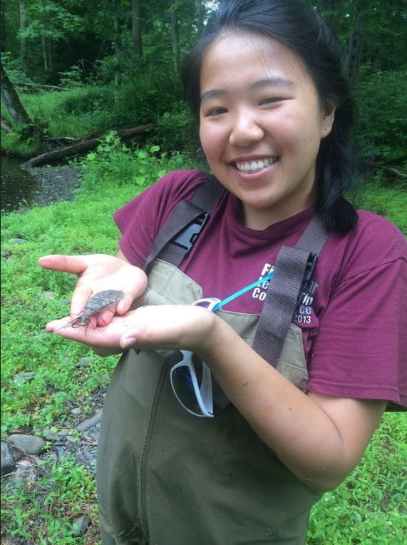 Amanda and a Dobson Fly