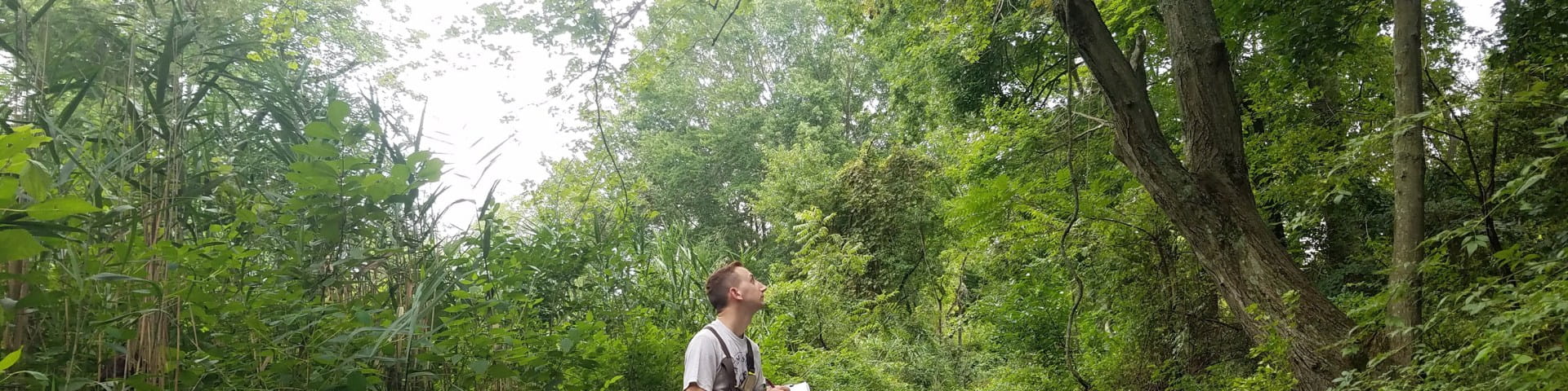 man in stream