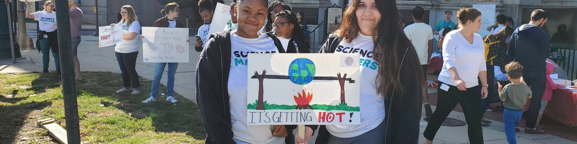 girls protest signs