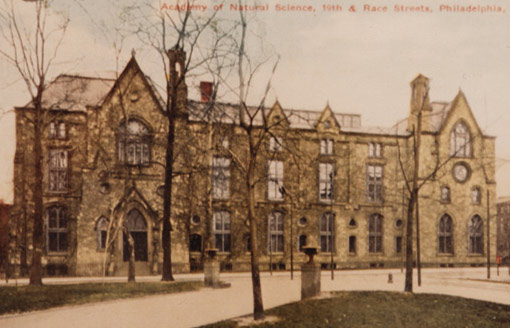 colored photograph of the 1876 building