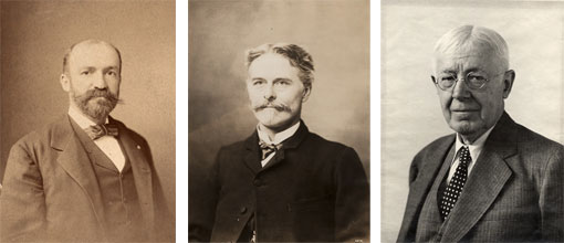 portraits of Dixon, Cope and Fowler