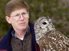 Scott Widensaul with an owl