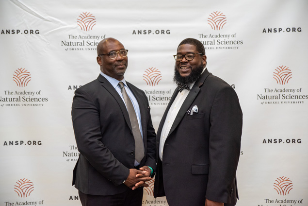Sean Stallworth with the VP of Community Learning, Maurice Baynard.