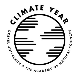 logo with globe graphic climate year