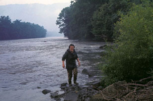 Ruth Patrick in the Holston River in 1965