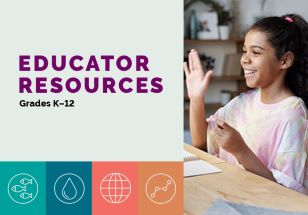 educator resources girl raising hand at desk