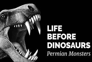 permian monsters dinosaur creature roaring
