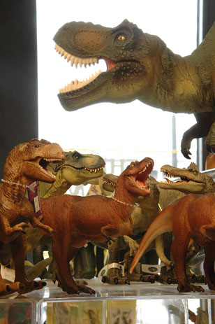 toy dinosaurs in the Academy Shop